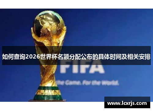 如何查询2026世界杯名额分配公布的具体时间及相关安排
